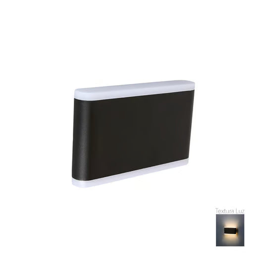 TECNOLITE EXTERIOR MUROS LED 12W100-240V3000K ACANTHUS HLED-117/30/N