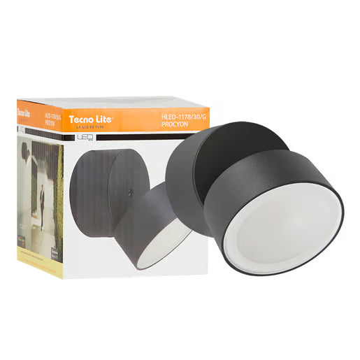 TECNOLITE EXTERIOR MUROS LED 10W3000K800LM PROCYON HLED-1178/30/G