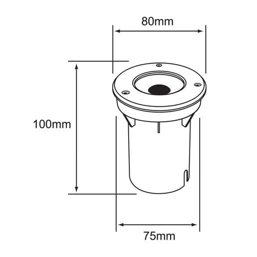 TECNOLITE EXTERIOR EMP LED6W100-240V3000K CALICUT I HLED-650/6W/30