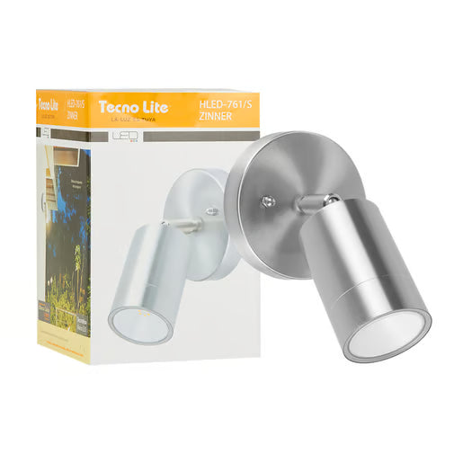 TECNOLITE EXTERIOR MUROS LED 4.5W3000K300LM ZINNER HLED-761/S