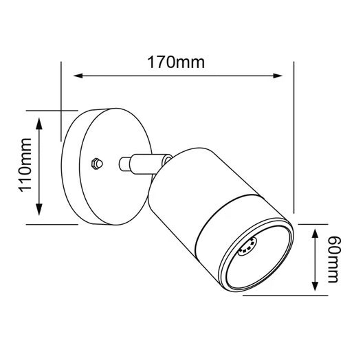 TECNOLITE EXTERIOR MUROS LED 4.5W3000K300LM ZINNER HLED-761/S