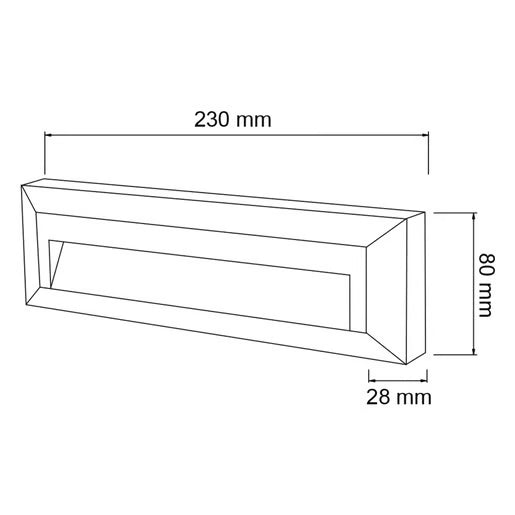 TECNOLITE EXTERIOR LUZ CORTESIA1.5W4000K ANSHAN HLED-801/B