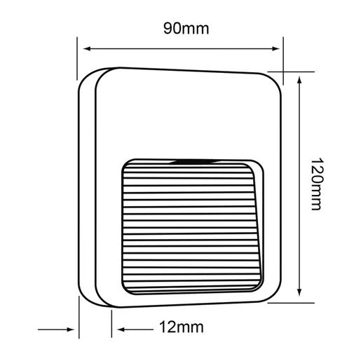 TECNOLITE EXTERIOR EMP LED 1.5W100-240V AVIOR HLED-903/B