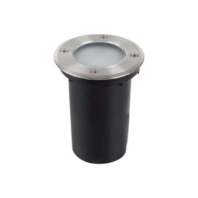 TECNOLITE EMPOTRADO DE PISO LEDS TRANSPARENTE C/FILTRO ACERO