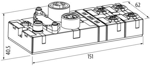 MURR ELEKTRONIK CUBE67+ BN-PNIO BUS NODE PROFINET IO