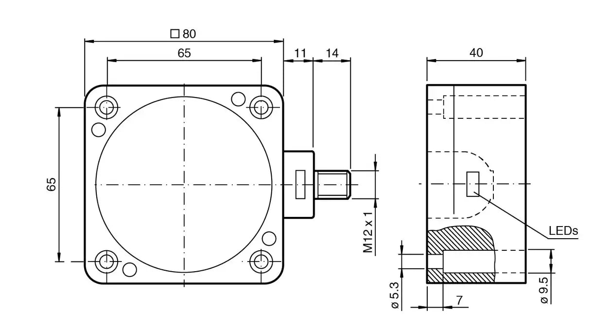 PEPPERL READ/WRITE HEAD IQH1-FP-V1 204623