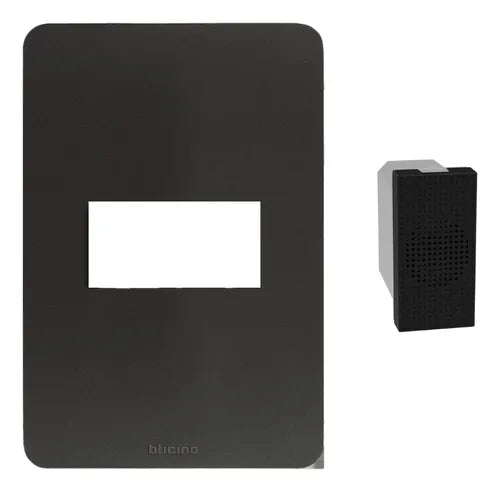 QUINZIÑO GO PLACA RESINA COLOR NEGRO MATE 1MOD