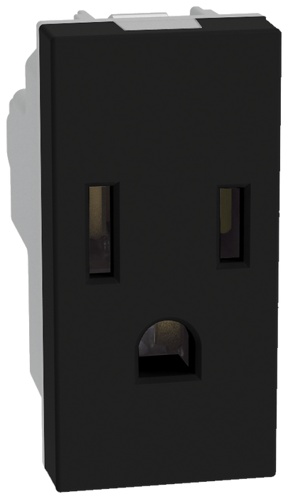 QUINZIÑO GO TOMACORRIENTE 2P+T 15A 127VAC 1MOD NEGRO SKU JB4129QS