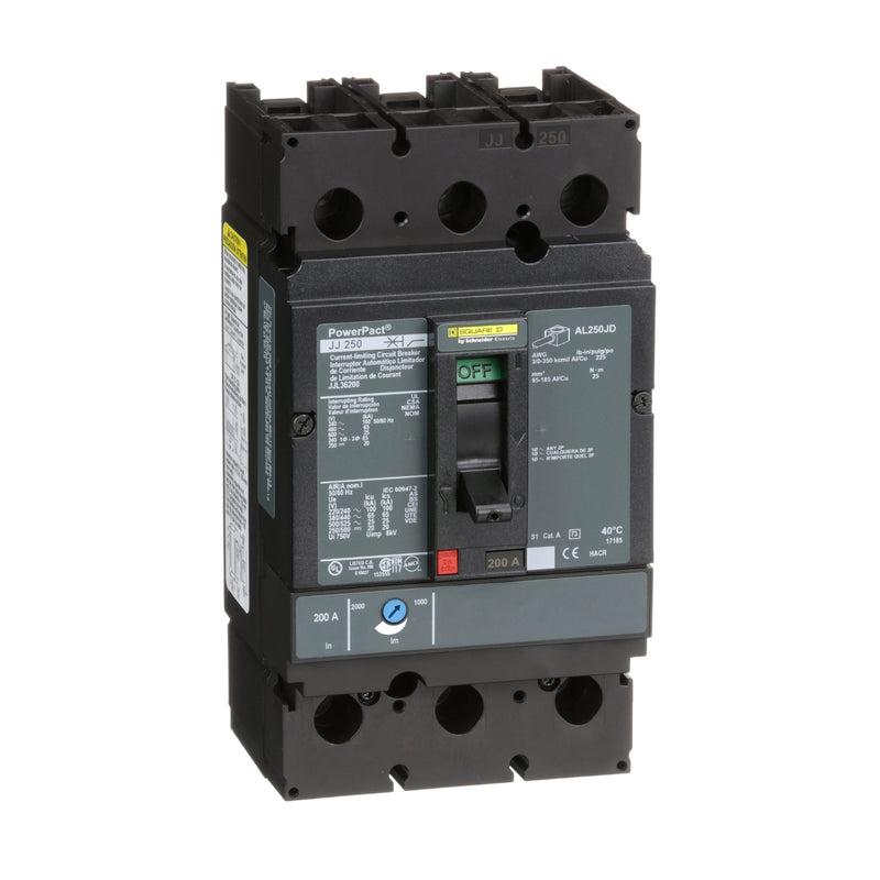 SQUARE D INT TERMOMAG C/ZAPATA 3X200A 65KA 480VAC 250VDC