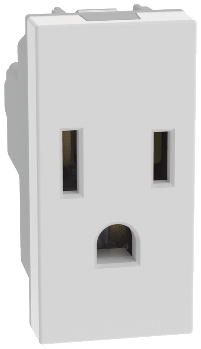 QUINZIÑO GO TOMACORRIENTE 2P+T 15A 127VAC 1MOD BLANCO SKU JW4129QS