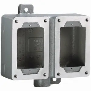 HUBBELL CAJA DOBLE FINAL SIN TAPA 3/4"