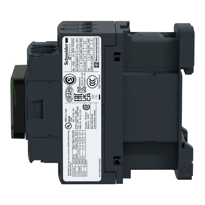 TELEMEC CONTACTOR MAGNETICO 3P 12A 1NA-1NC B-440V