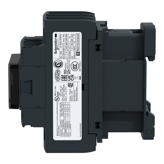TELEMEC CONTACTOR MAGNETICO 3P 38A 1NA+1NC B-24 VC