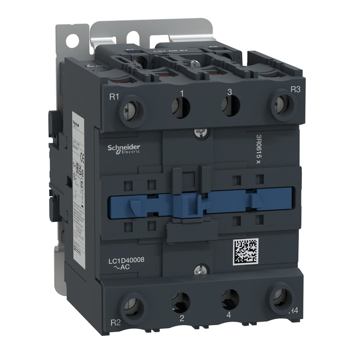TELEMECANIQUE CONTACTOR 40A 2P CON 2R 110V 50-60HZ