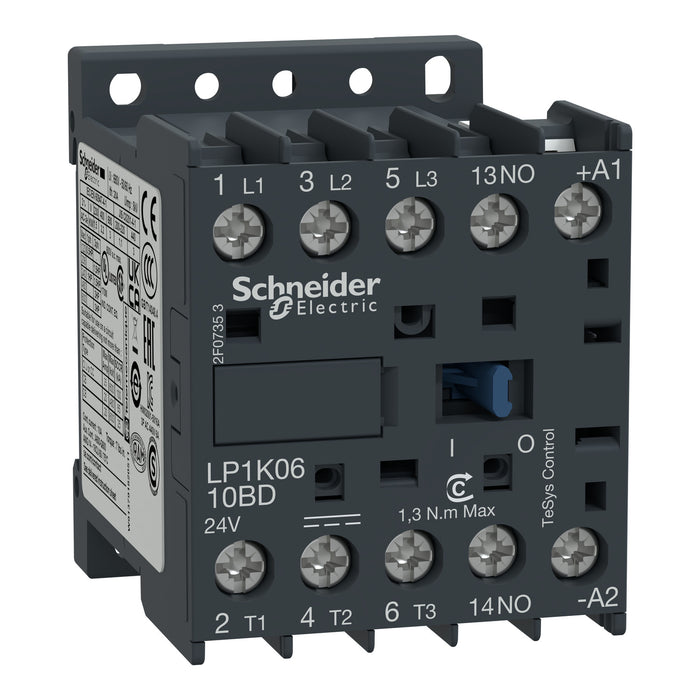 TELEMEC MINI CONTACTOR K 3P 9A BOBINA 24 VCD