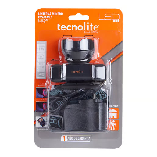 TECNOLITE LINTERNA RECARGABLE LITIO BAT 1W