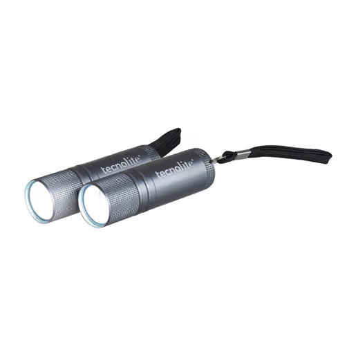 TECNOLITE LINTERNA COB LED 2W 2PCS C/6BAT AAA