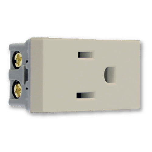 LUCEK COL CONTACTO 2P+T DE 1 MODULO MARFIL