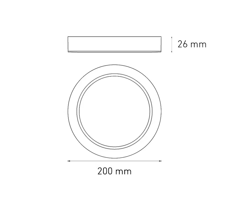 MAGG LUNA 13 FLAT S 100-240V 6000K BLANCO