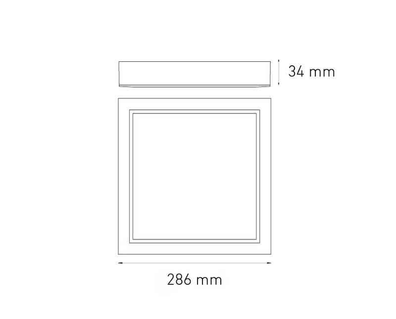 MAGG SQ 25 FLAT S 25W 100-305V 40K BC