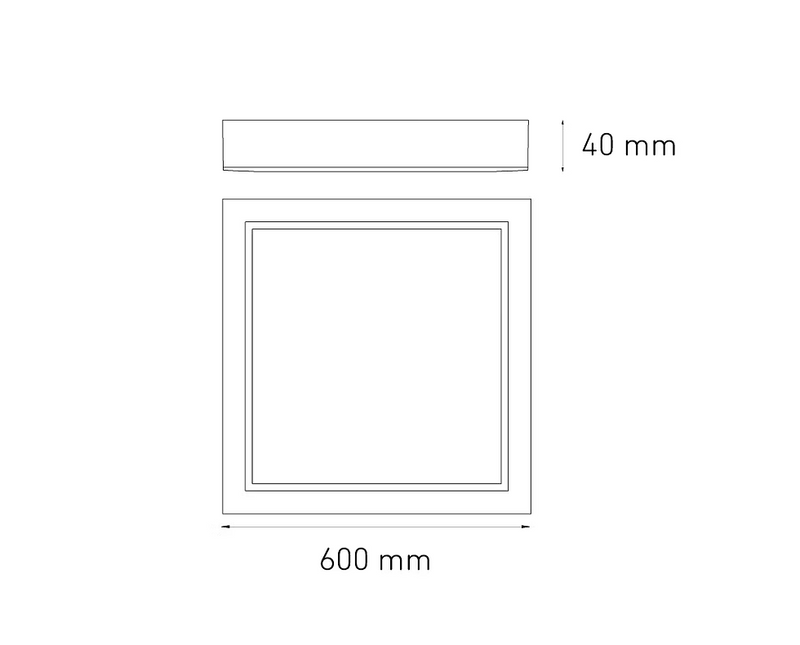 MAGG SQ 45 FLAT S 50 W 100-305V 60K BC