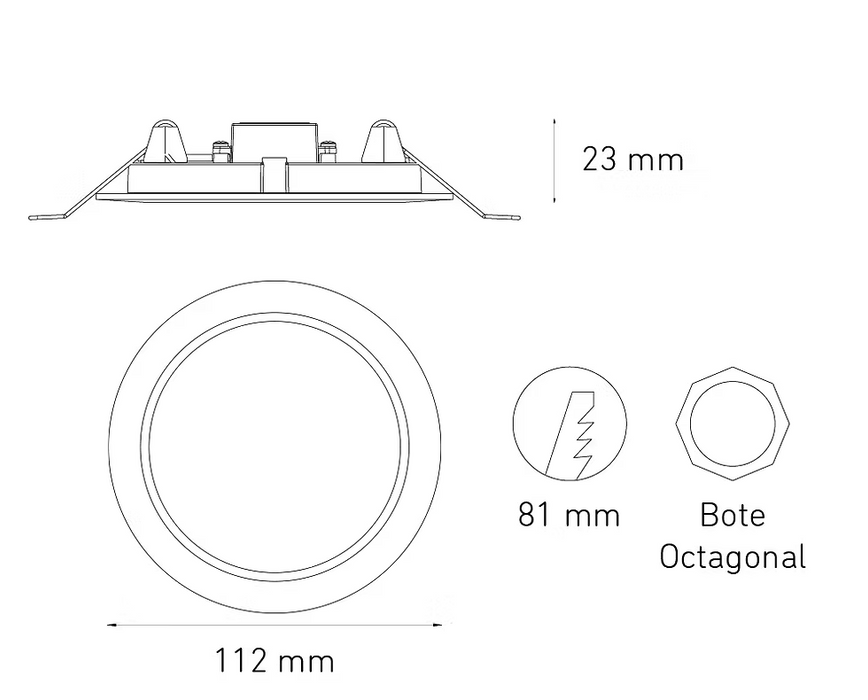 MAGG LUNA 6 FLAT 100-240V BF 60K BC