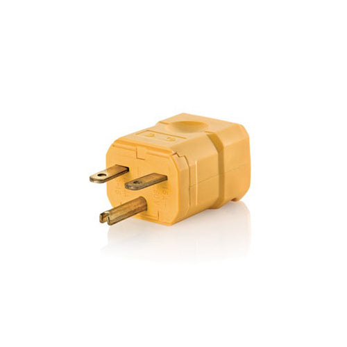 LEVITON CLAVIJA RECTA GRADO IND 15AM 2H 250V 6-15P AMARILLA