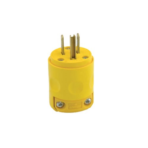 LEVITON CLAVIJA DE PVC 3X15 125V AMARILLA