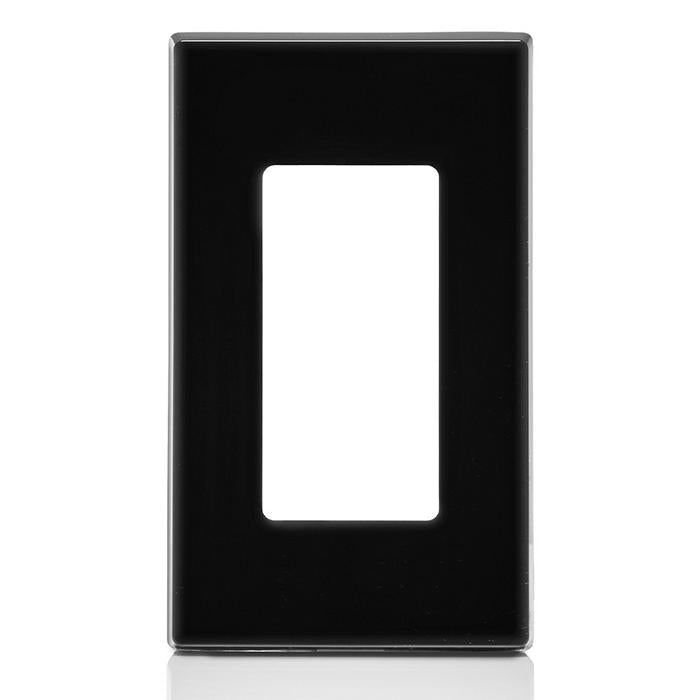 LEVITON DECORA PLUS PLACA 1M NEGRA