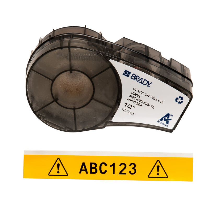 BRADY ETIQUETA AMARILLO 1/2" P/IMP. BMP21-PLUS C/RIBBON