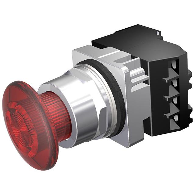 "SIEMENS PUSHBUTTON MTD RED 1 3-4"" MTLILL 2POS"