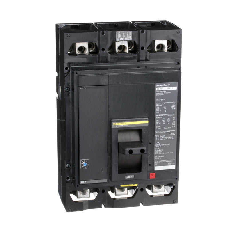 SQUARE D INT ELECTRONICO C/ZAPATA 3X800 35KA 480VAC
