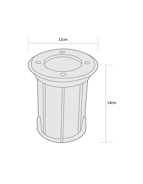 ESTEVEZ SPIRAL RETROFIT IP67 GU10 MR16 UPLIGHT ACERO INOX