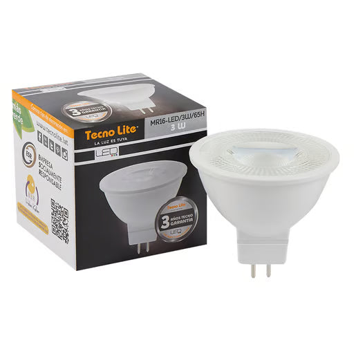 TECNOLITE FOCO MR16 LED 3W 100-240V 6500K 250LM