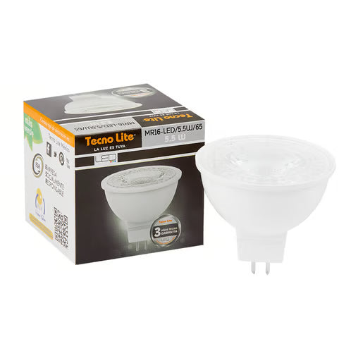 TECNOLITE FOCO MR16 LED 5.5W 100-240V 6500K 350LM