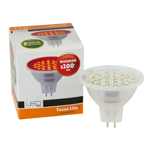 TECNOLITE FOCO MR16 LED 2.3W ROJO