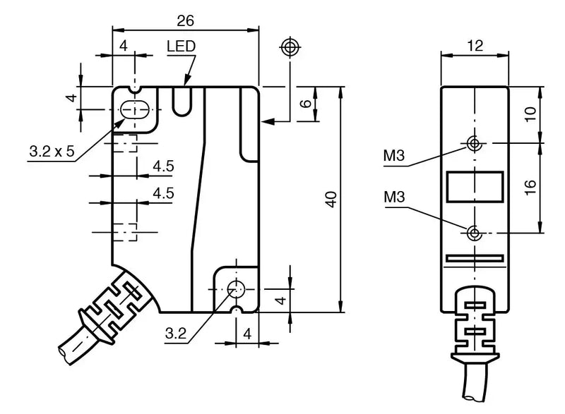 PEPPERL INDUCTIVE SENSOR NBB4-F1-E2 184367