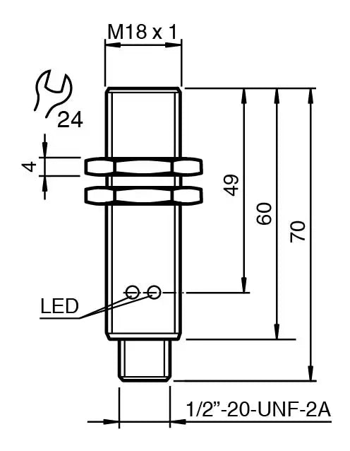 PEPPERL INDUCTIVE SENSOR NBB5-18GM60-WS-V12 131306