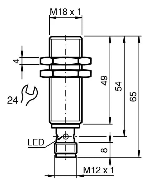 PEPPERL INDUCTIVE SENSOR NBB8-18GM50-E2-V1-M1 293454-0028