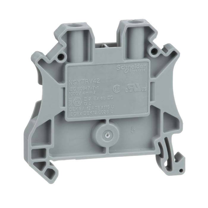 TELEMEC TERMINAL DE TORNILLO ALIM 2P 4MM2 GRIS