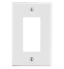 HUBBELL WALLPLATE 1G DEC WHITE