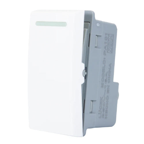 LUCEK CRIS APAGADOR SENCILLO 1M BLANCO