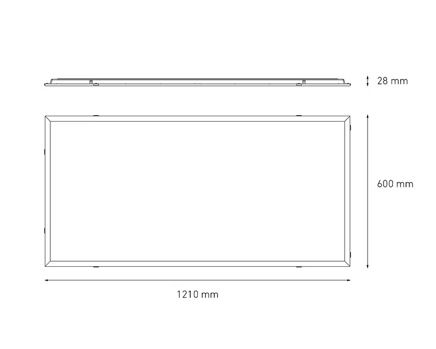 MAGG PANEL SOFT LED 60X120 75W 100-305V 60K (Precio x Pza)
