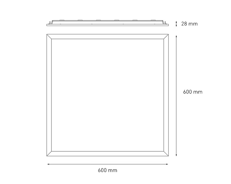 MAGG PANEL SOFT LED 60X60 B 31W 100-140V 40K BC (precio x pza)