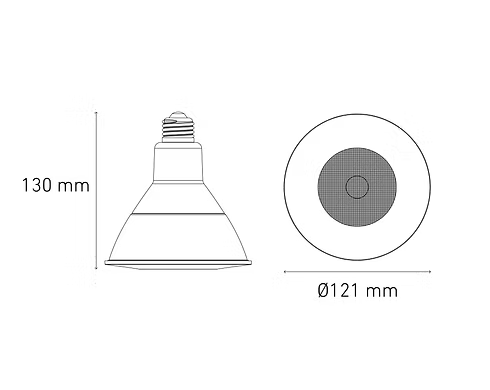 MAGG PAR 38 BASICO 15W 100-240V 40 3000K BLA