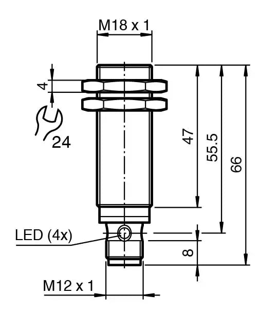 PEPPERL INDUCTIVE SENSOR NBB5-18GM50-E0-V1 084194