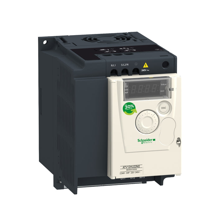 TELEMEC VARIADOR 1F 240V 1.5KW 2HP 7.5A ATV12