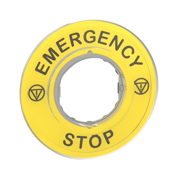 TELEMEC PLACA LEYENDA MARCADA 60MM STOP/LOGO