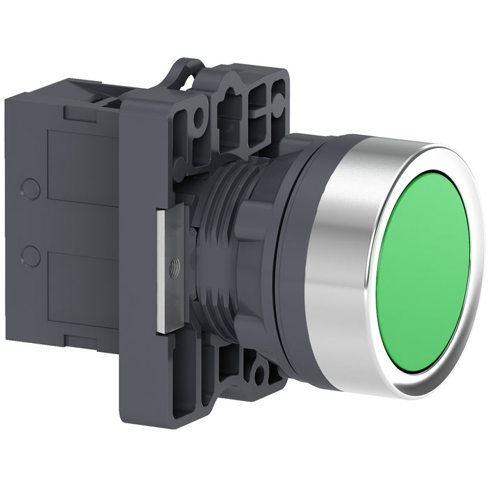 SCHNEIDER BOTON PULS. REDONDO 22MM VERDE IP65