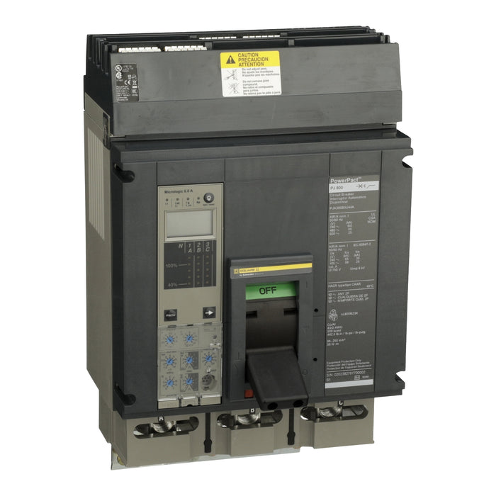 SQUARE D INT TERMOMAG I-LINE 3X800A 65KA 480VAC MICROLOGIC 6.0